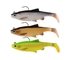 Savage Gear 3D LB Roach Paddle Tail Zestaw 3 Ripperów