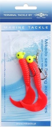 Mikado zestaw Twist Jighead Rig Red 