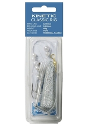 Kinetic zestaw Sabiki Classic 120g #1/0 White Pearl