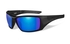 Wiley X WX NASH Polarized Blue Green Mirror Mate Black Frame