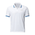 Shimano koszulka Polo białe z niebieskimi paskami
